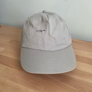 Light Gray Dad Cap Baseball Hat 11:59 TM 100% Cotton Adjustable Men’s Women’s